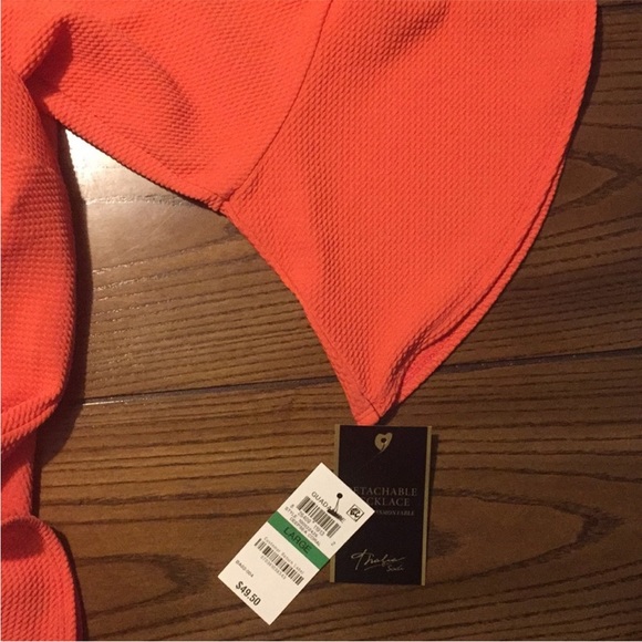 Thalía women’s blouse deep sea coral - Picture 5 of 7